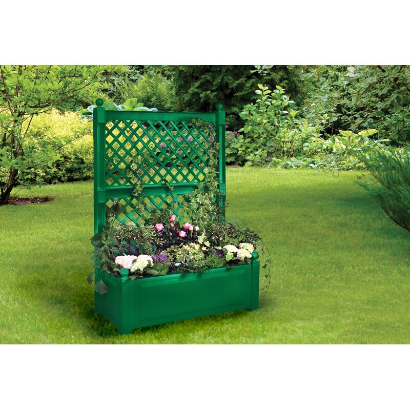 KHW Plastic Planter Box with Trellis & Reviews Wayfair.co.uk